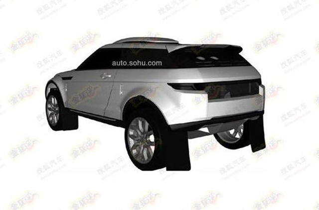 Patented Images of Rally-Spec Range Rover Evoque Emerge