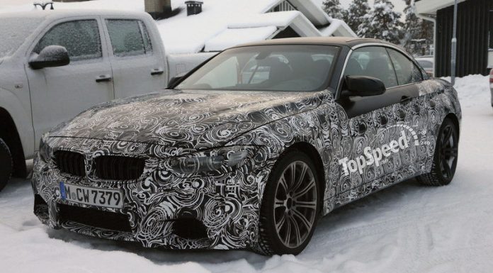 Upcoming BMW M4 Convertible Tests in the Snow