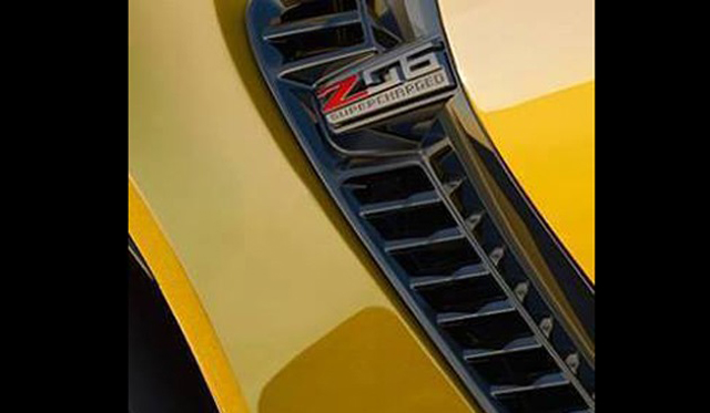 Leaked Image Showscases Supercharged Badge of new Corvette Z06