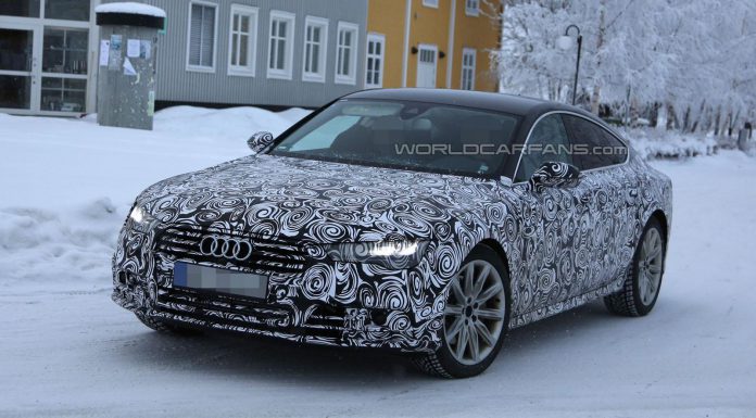 Facelifted Audi A7 Tests in the Snow