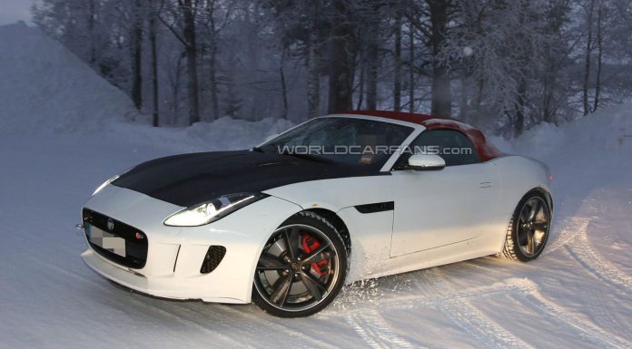 Four-Cylinder Jaguar F-Type Snow Testing