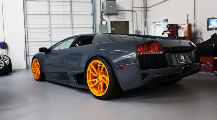 Stunning Lamborghini Murcielago LP640 on Orange PUR Wheels