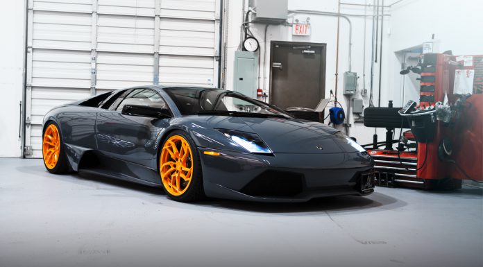 Stunning Lamborghini Murcielago LP640 on Orange PUR Wheels