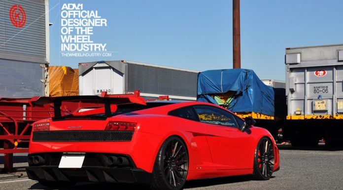 Lamborghini Gallardo LP570-4 STS on Black ADV.1 Wheels