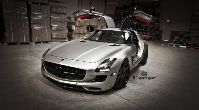 Matte Grey Aluminum Mercedes-Benz SLS AMG