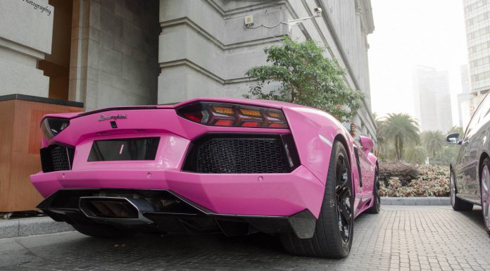 Pink Lamborghini Aventador 