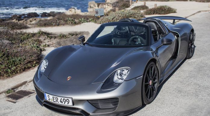 Porsche 918 Spyder Cruising in Pebble Beach, California 