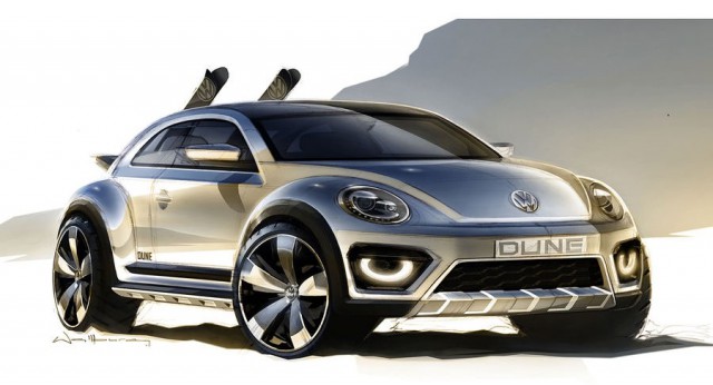 New VW Bettle Dune Concept Previewed Before Detroit