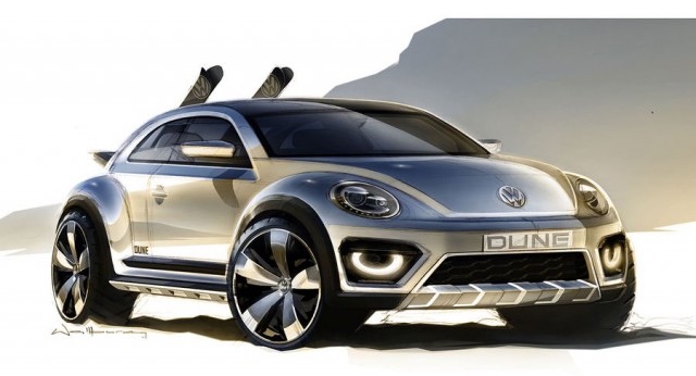 New VW Bettle Dune Concept Previewed Before Detroit - GTspirit