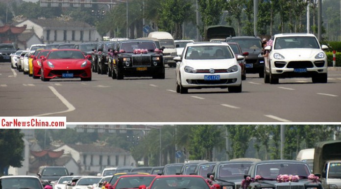 Epic Chinese Wedding Sees 25 Superca Strong Convoy