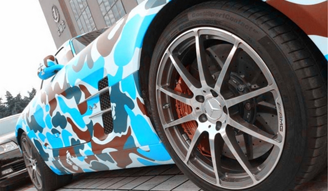 Crazy Camo Mercedes-Benz SLS AMG by BAPE