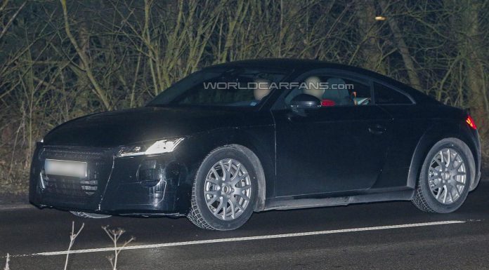 2015 Audi TT Drops Some Camo in Nighttime Spy Shots