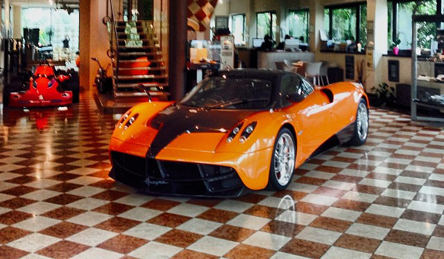 Second Orange Pagani Huayra Spotted at Factory
