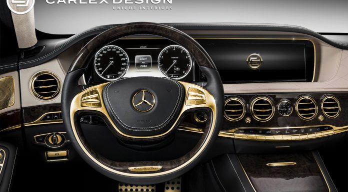 Carlex Design Previews Its Gold-Plated Mercedes-Benz S-Class Interior