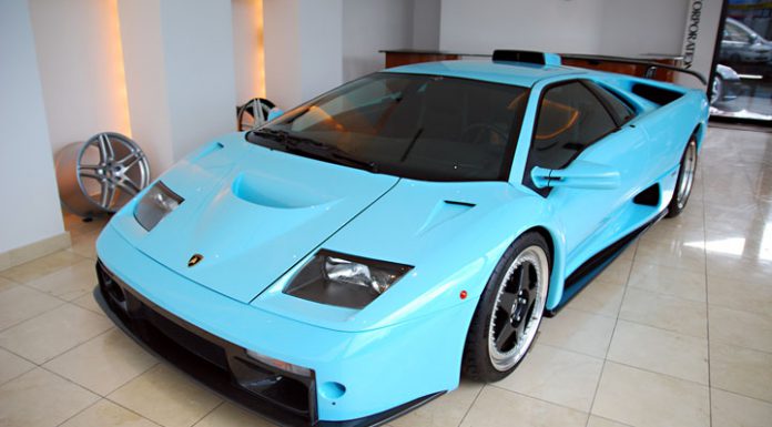 Ice Blue 2001 Lamborghini Diablo GT For Sale in Japan