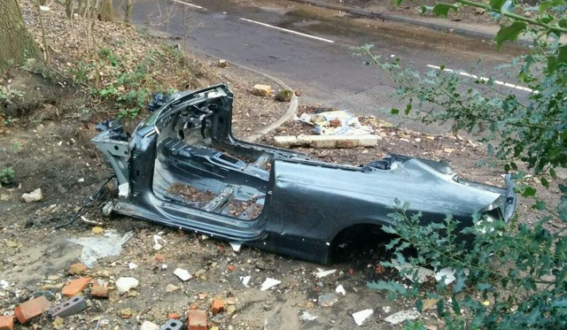 Audi RS5 Stripped Of Parts After Being Abandoned in Flood Waters