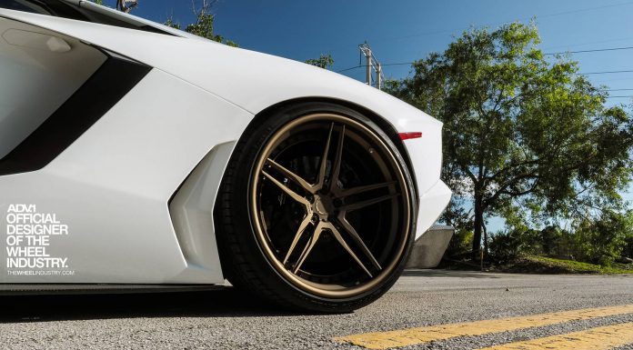 ADV.1s Lamborghini Aventador On New Bronzed Wheels