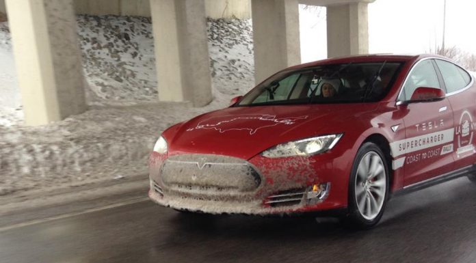 Tesla Model S Sets Electric Coast-to-Coast Record