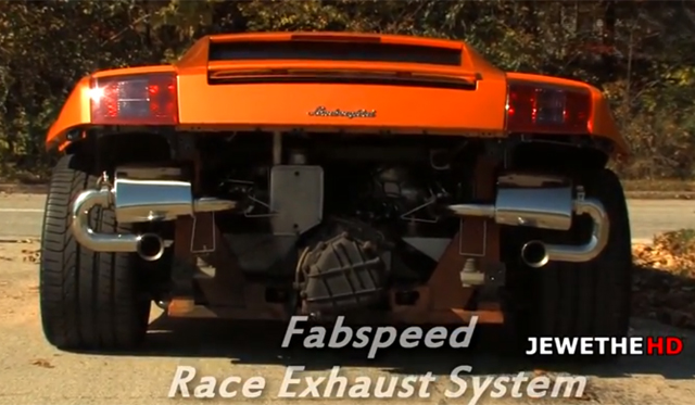 Lamborghini Gallardo Stock Exhaust vs Fabspeed Exhaust
