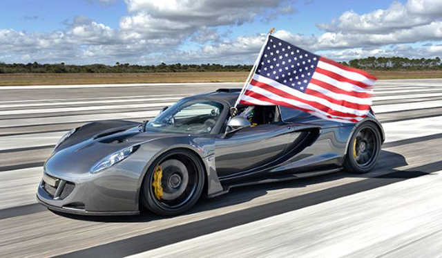 Hennessey Venom GT Hits Record 270.49 mph at NASA