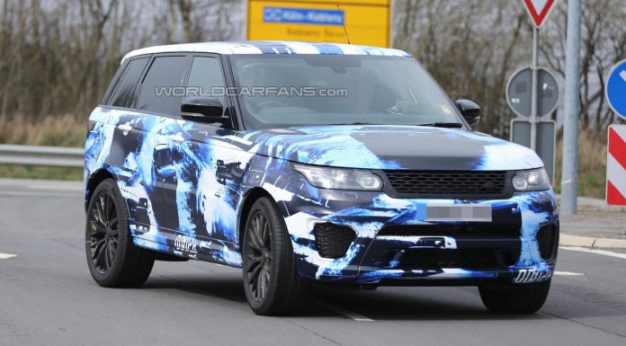 Range Rover Sport RS Prototype Spotted With Unique Blue Wrap