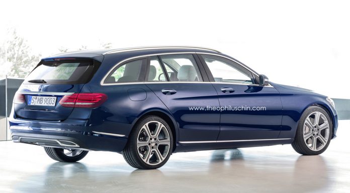 Upcoming Mercedes-Benz C-Class Estate Rendered