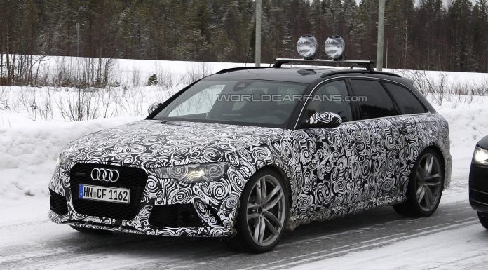 Facelifted Audi RS6 Spied Testing in the Snow