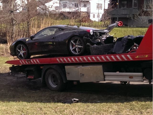 18-Year Old Crashes Ferrari 458 Italia