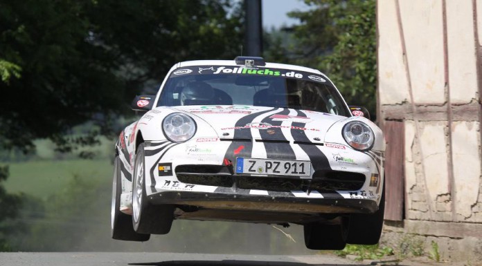 Ruben Zeltner Porsche GT3 Rally Action 