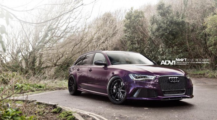 Deep Purple Audi RS6 Avant on ADV.1 Wheels Glows