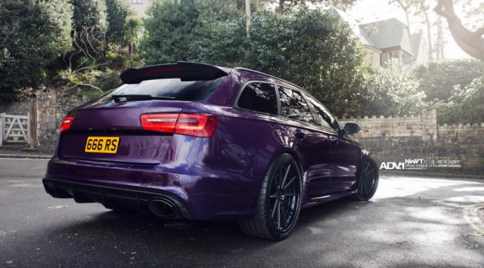 Deep Purple Audi RS6 Avant on ADV.1 Wheels Glows