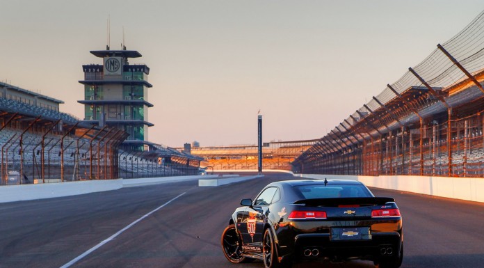 Dario Franchitti Driving Chevrolet Camaro Z/28 Pacecar at Indy 500