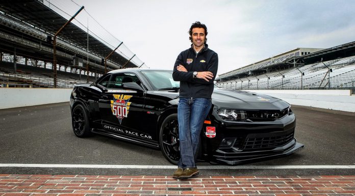 Dario Franchitti Driving Chevrolet Camaro Z/28 Pacecar at Indy 500