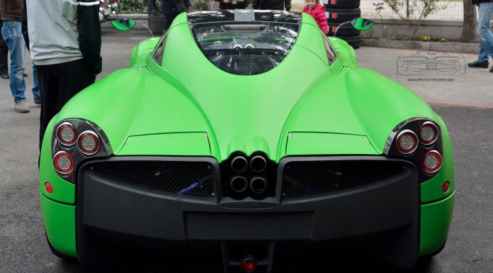Lime Green Pagani Huayra Spotted in Modena