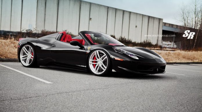 Black Ferrari 458 Spider with PUR Wheels 