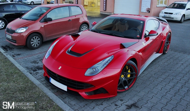 Video: Novitec Rosso N-Largo Ferrari F12 terrorizes car park in Czech Republic