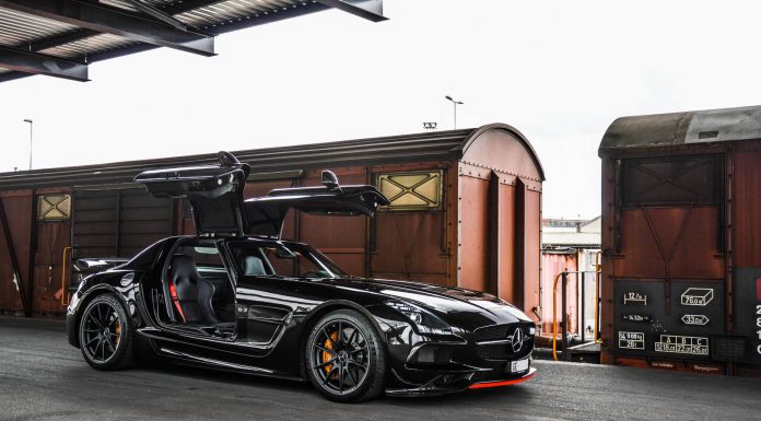 Black Mercedes-Benz SLS AMG Black Series Photoshoot