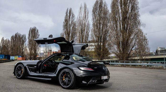 Black Mercedes-Benz SLS AMG Black Series Photoshoot