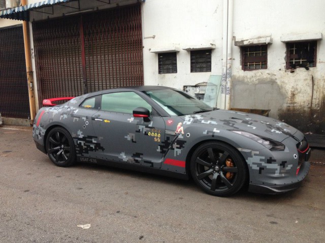 Digital Camo Nissan GT-R by Motorsports Playground 