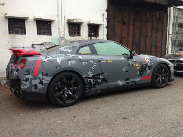 Digital Camo Nissan GT-R by Motorsports Playground 