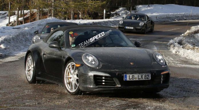 Upcoming Porsche 911 GTS Cabriolet Spied Testing