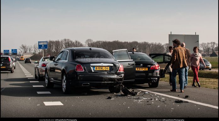 BMW M5 Crashes into Rolls-Royce Ghost 