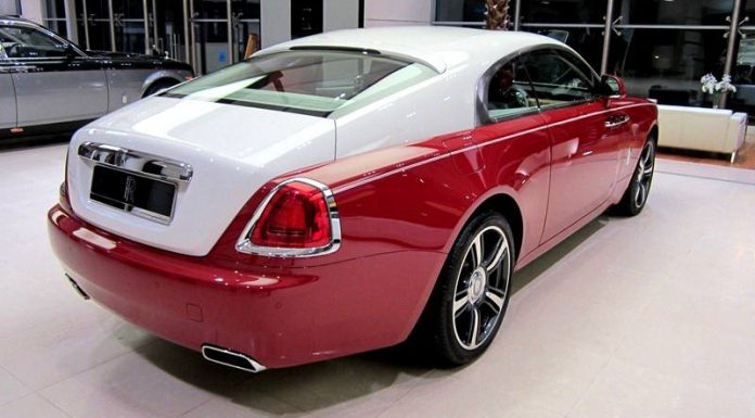 Rolls-Royce Wraith in Ensign Red and English White