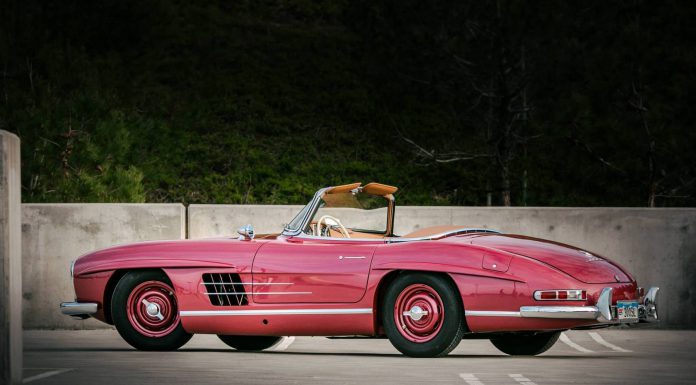 Strawberry Red 1957 Mercedes-Benz 300 SL Roadster