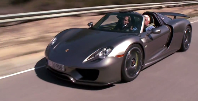 Jay Leno Drives Production-Spec Porsche 918 Spyder