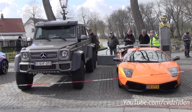 Lamborghini Murcielago SV vs Mercedes 6x6 AMG Size Comparison is Shocking