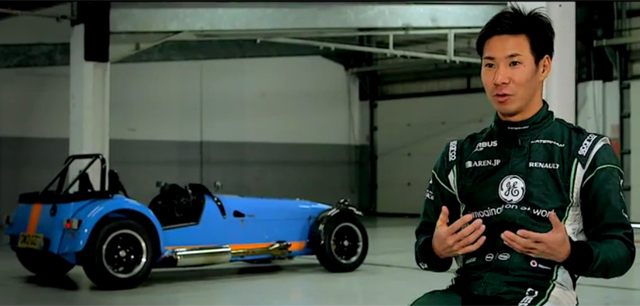 Kamui Kobayashi Drives Caterham 620R