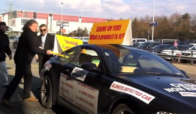 Furious BMW M6 Owner Smashes Car In Protest Again at Geneva
