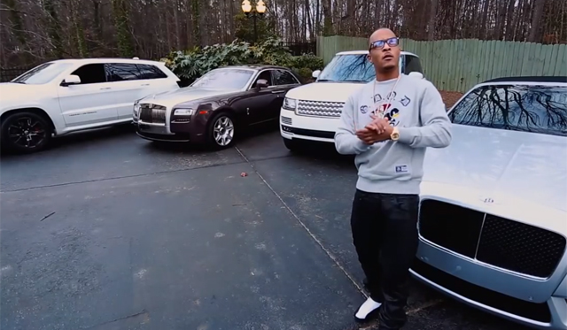 T.I. Shows Off His Impressive Car Collection