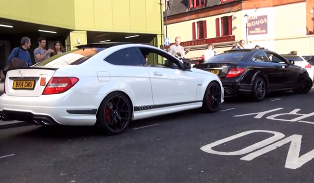 Riding in Mercedes-Benz C63 AMG Edition 507 in London!